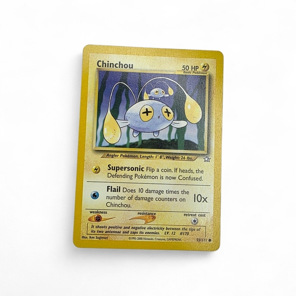 Pokemon Other - Vintage 90s Chinchou Pokemon Trading Card